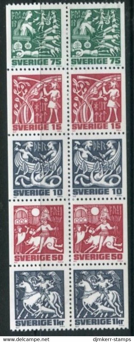 SWEDEN 1981 Nordic Mythology MNH / **.  Michel 1135-39 - Unused Stamps