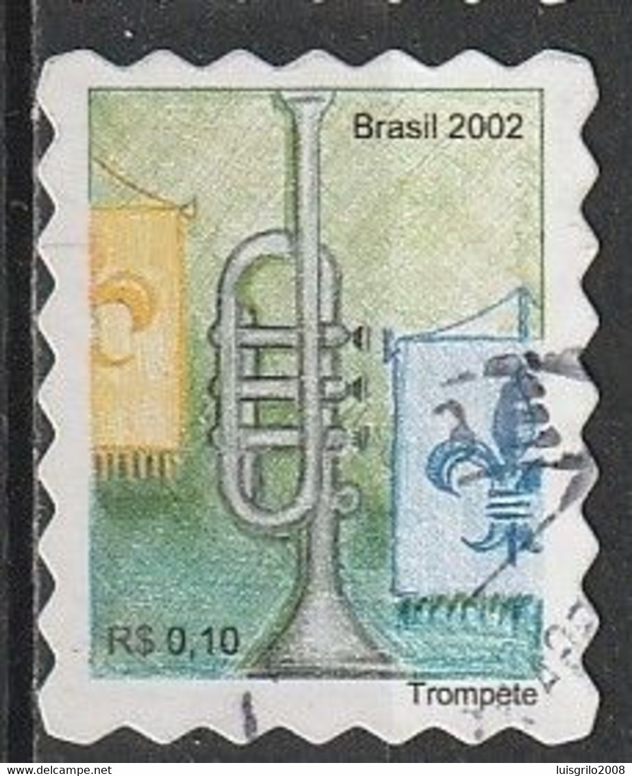 Brasil/ Brazil, 2002 - Musical Instruments/ Instruments De Musique -|- Trompete - Used Stamps