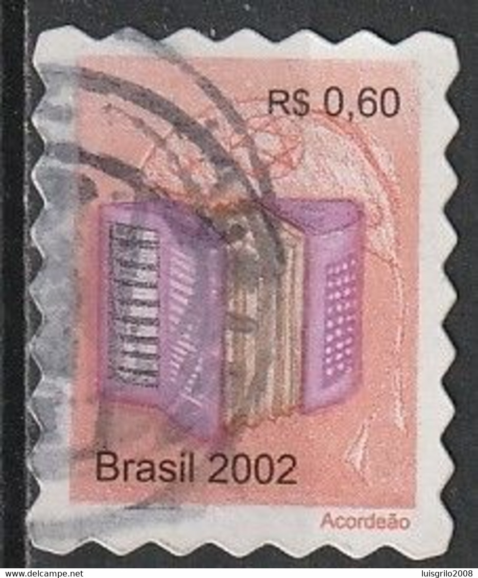 Brasil/ Brazil, 2002 - Musical Instruments/ Instruments De Musique -|- Acordeão - Used Stamps