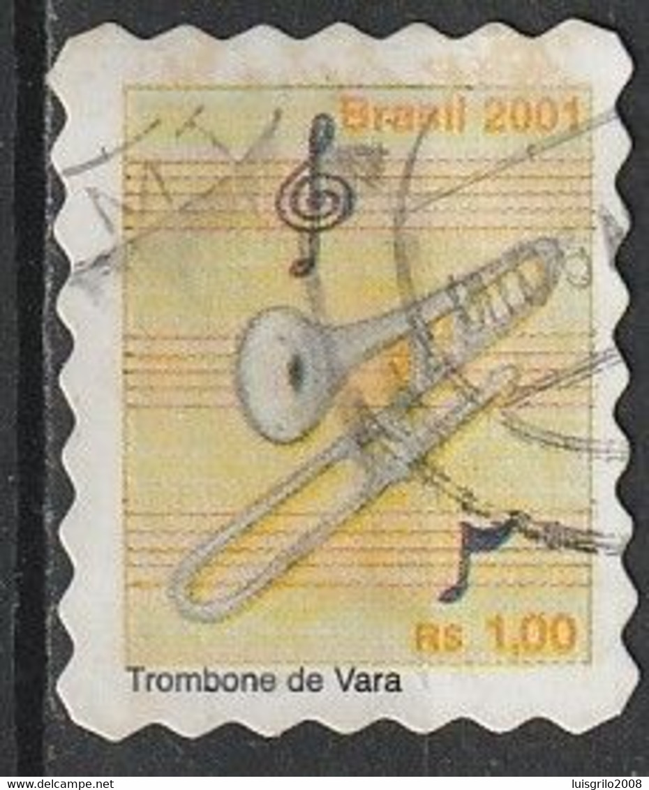Brasil/ Brazil, 2002 - Musical Instruments/ Instruments De Musique -|- Trombone De Vara - Used Stamps