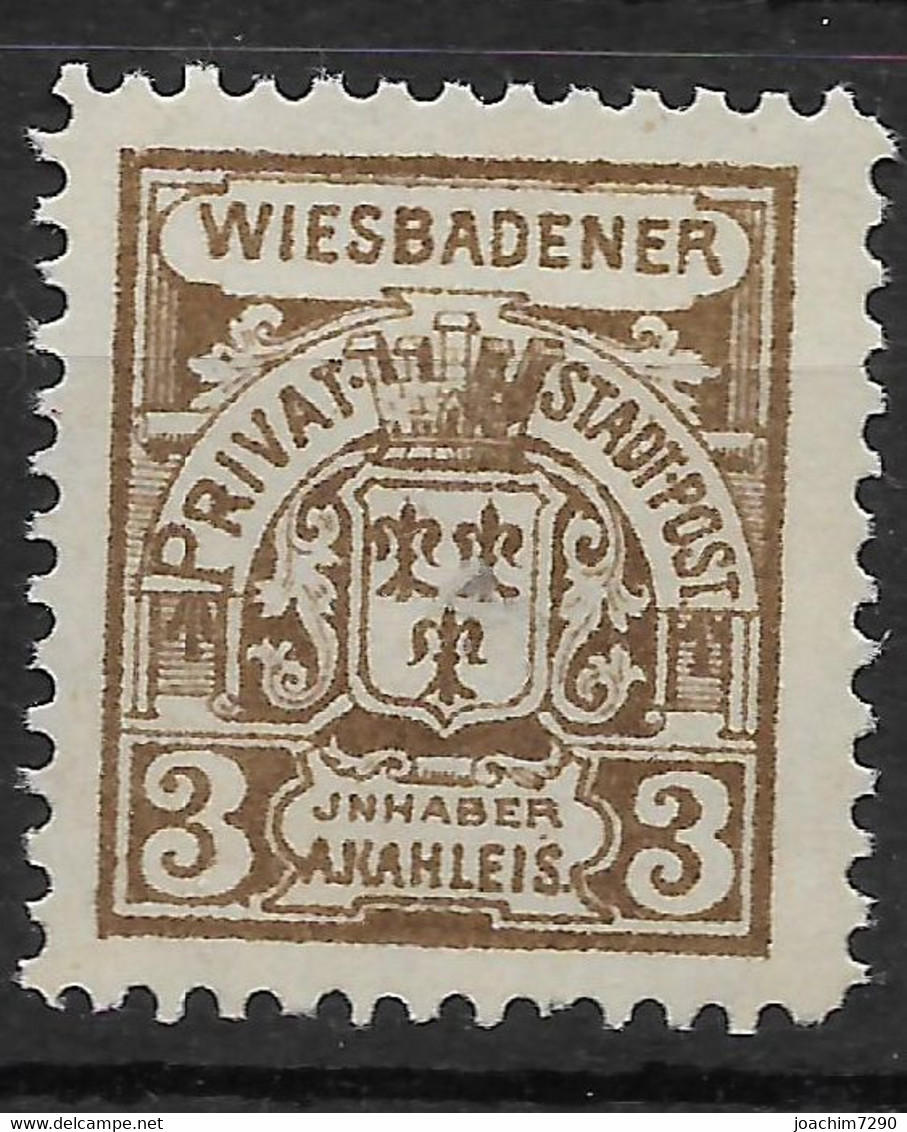 Wiesbaden,  Besserer Wert Der  Ausgabe Der Transport-Anstalt  Von 1892 - Correos Privados & Locales