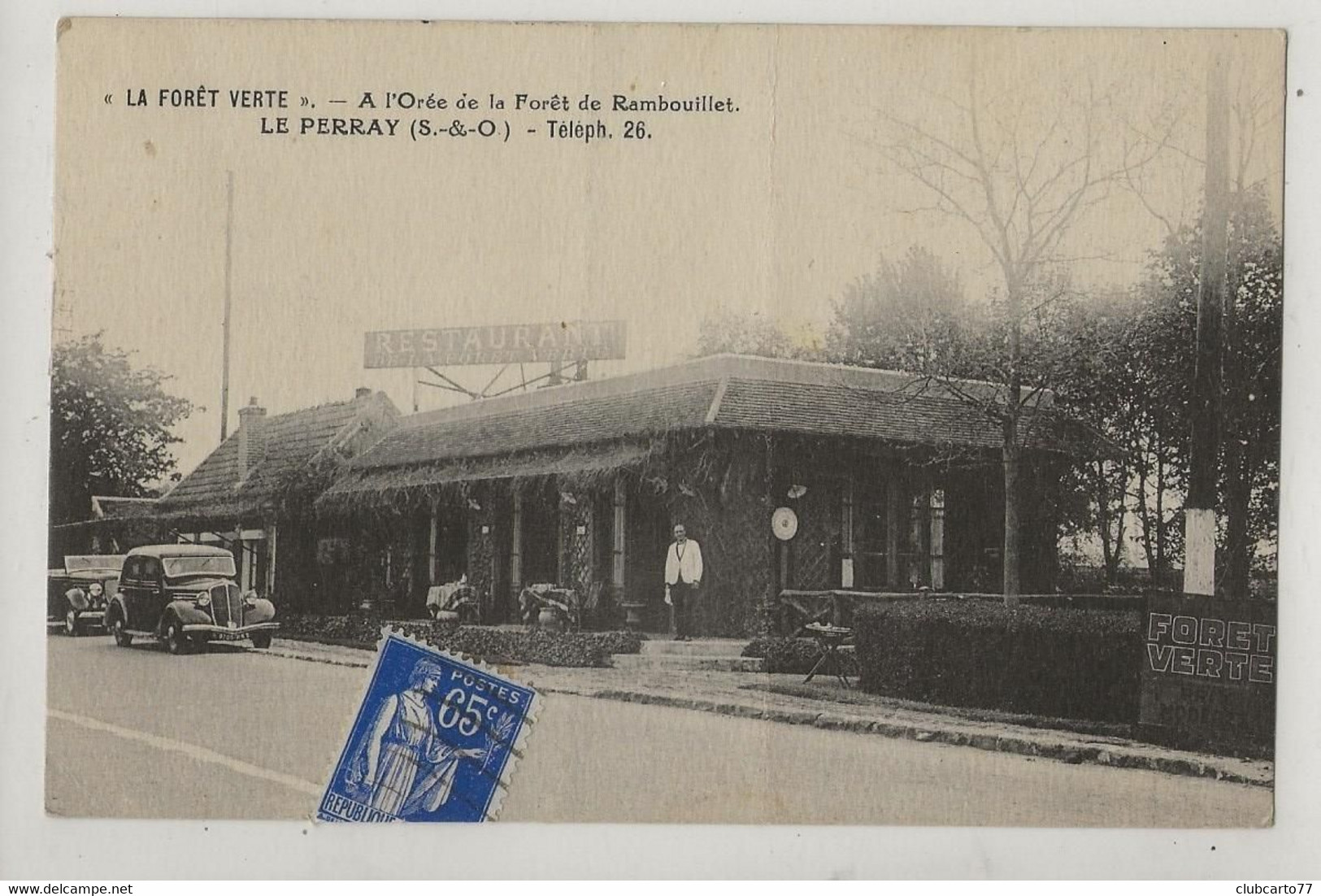 Le Perray-en-Yvelines (78) : Le Restaurant "A L'Orée De La Forêt De Rambouillet" Reconnaissance De Dette 1938 (animé) PF - Le Perray En Yvelines