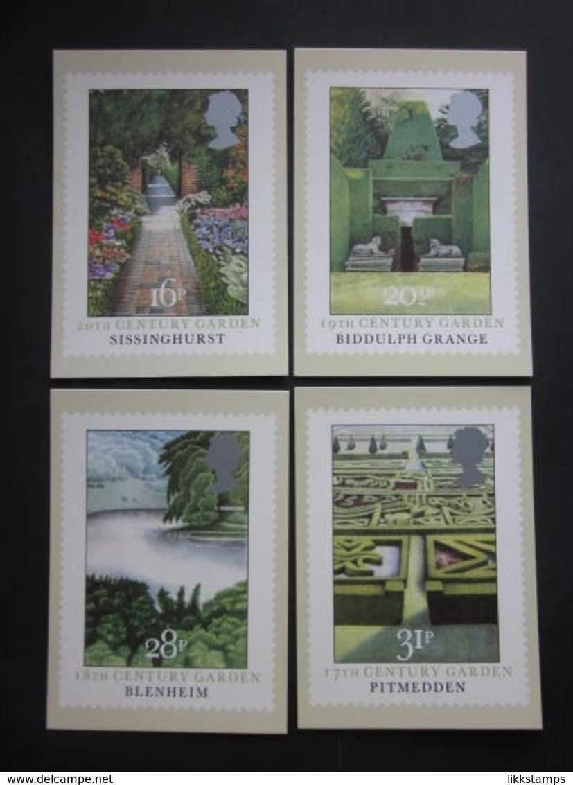 1983 BRITISH GARDENS STAMPS P.H.Q. CARDS UNUSED, ISSUE No. 69 #00438 - Cartes PHQ