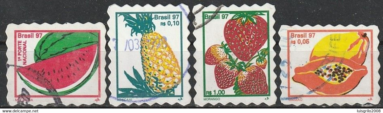 Brasil/ Brazil, 1997 - Local Flora, Fruits - Used Stamps