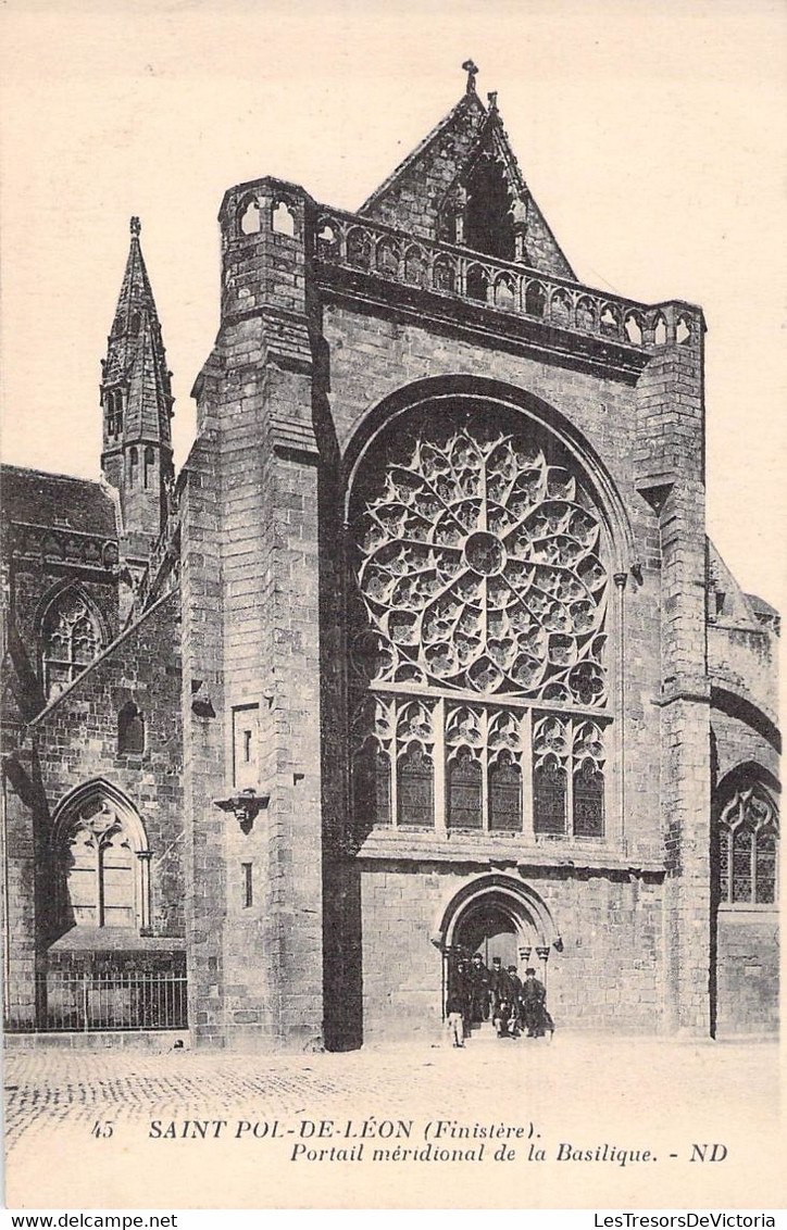 CPA Saint Pol De Léon - Portail Méridionnal De La Basilique - Saint-Pol-de-Léon