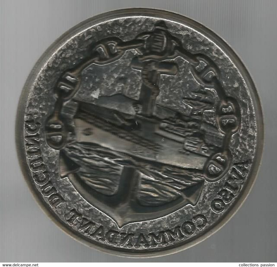 Médaille De Tape De Bouche, AVISO COMMANDANT DUCUING , Dia. 75 Mm ,71.50 Gr., Frais Fr. 3.35 E - Francia