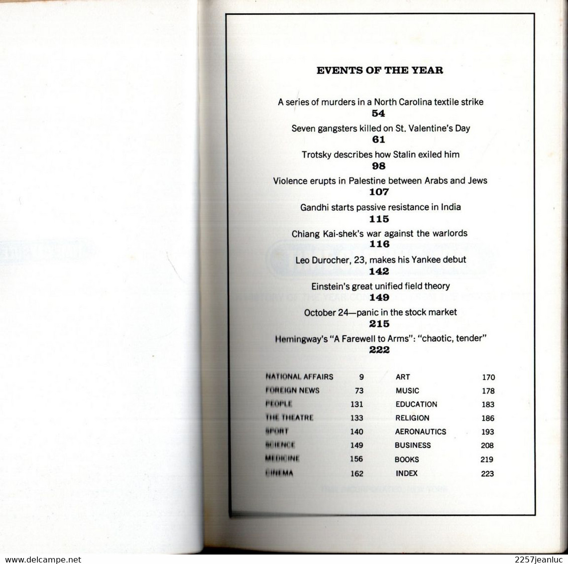 Time Capsule / 1929 * Hoover * History Of The Year Condensed From The Pages Of Time - Monde