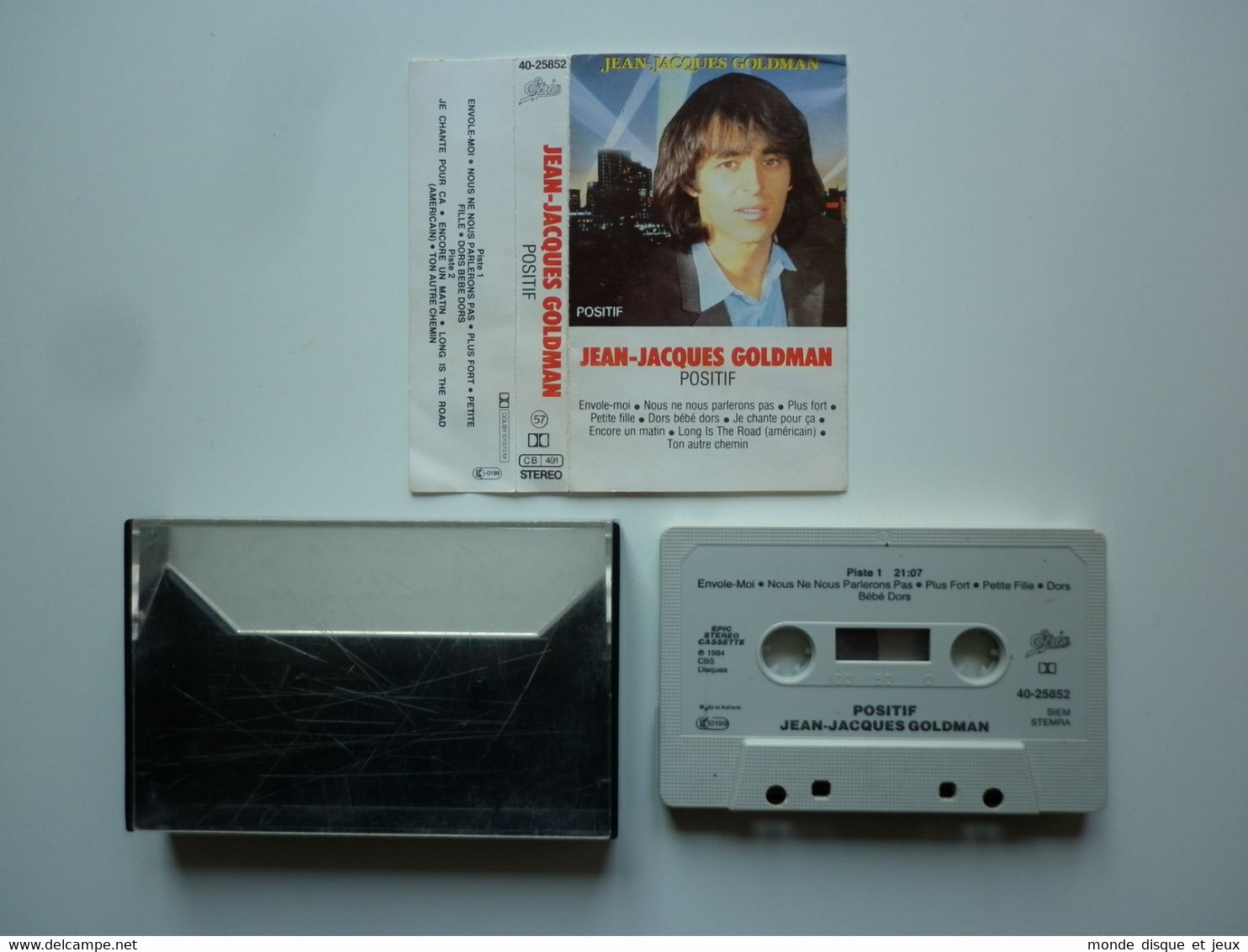 Jean Jacques Goldman Cassette K7 Album Positif Sans Code Barre - Cassettes Audio