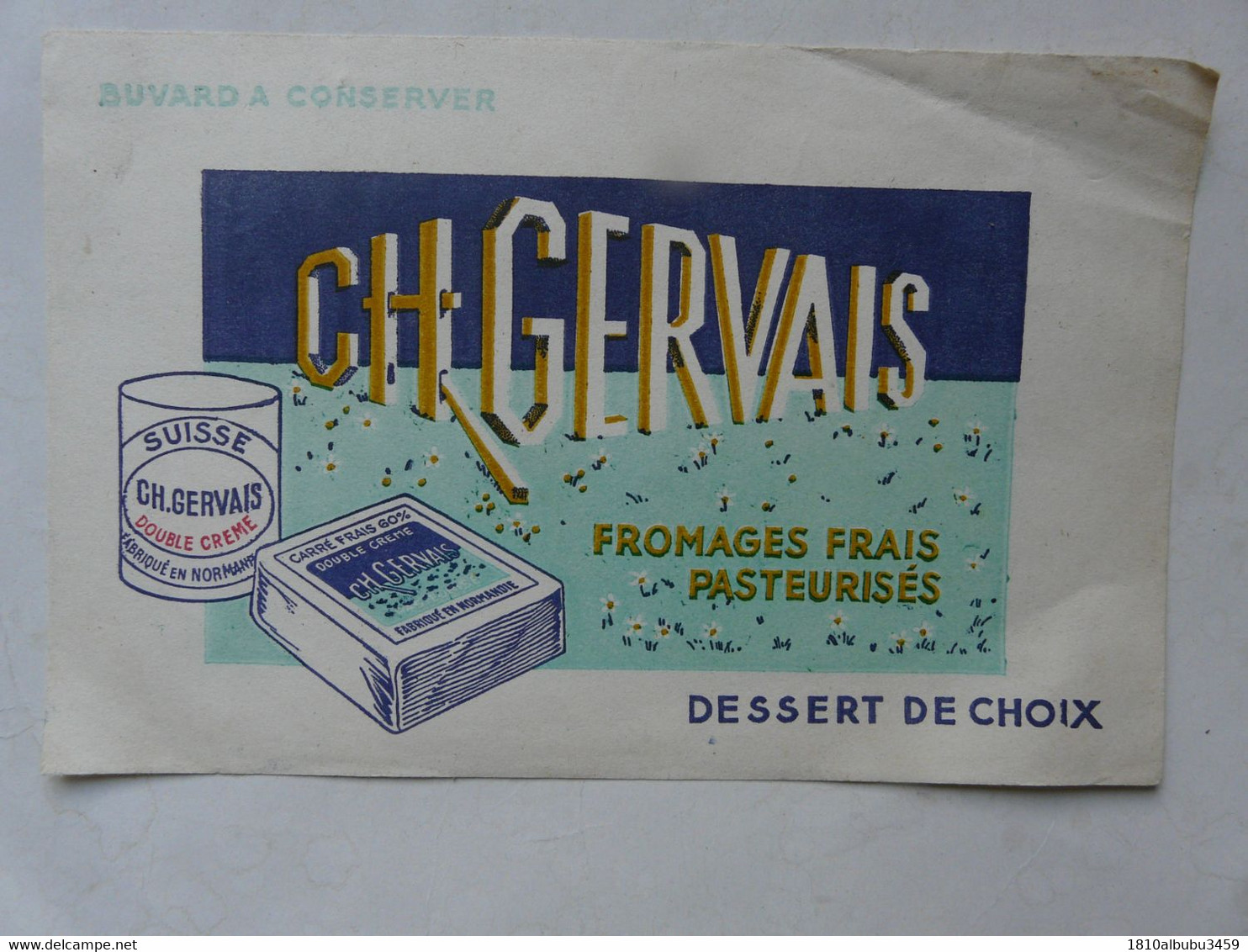 VIEUX PAPIERS - BUVARD :  GERVAIS - Leche