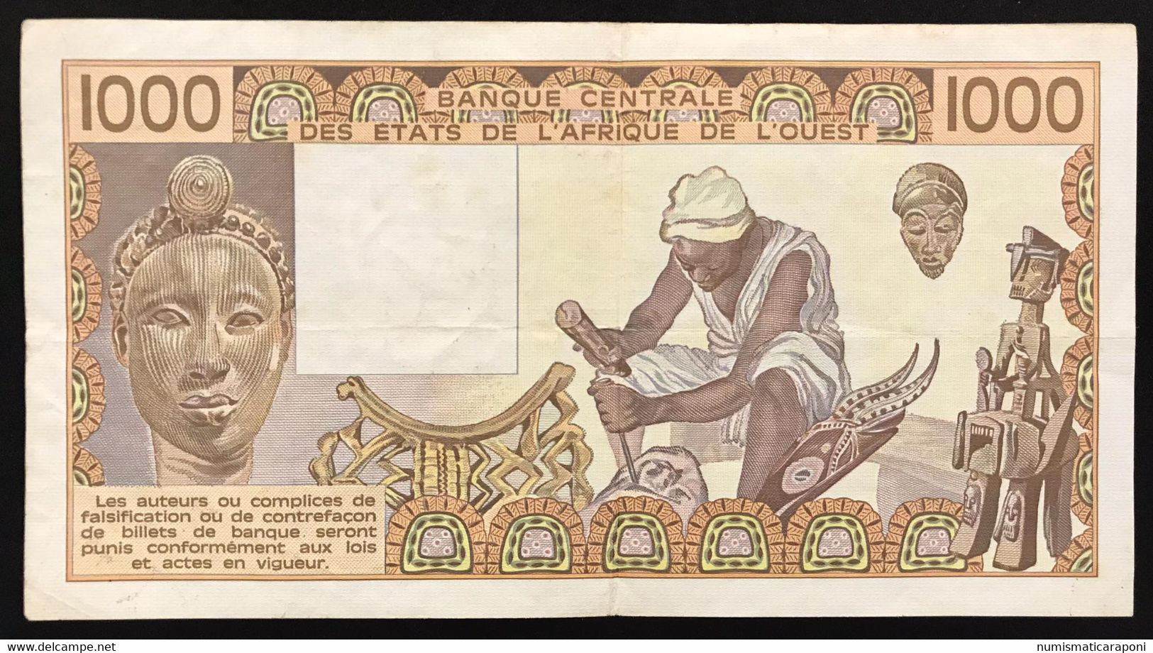 WEST AFRICAN STATE SENEGAL 1,000 1000 FRANCS K Bb Vf Lotto.3973 - Senegal