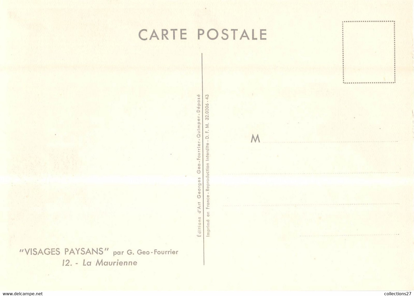 FOURRIER-GEO- LOT DE 16 CARTES