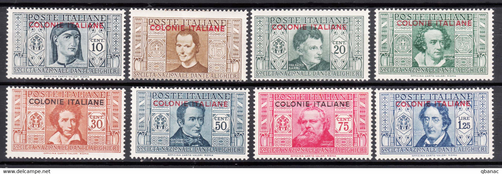 Italy Colonies General Issues, 1932 Sassone#11-18 Mi#1-8 Mint Hinged - General Issues