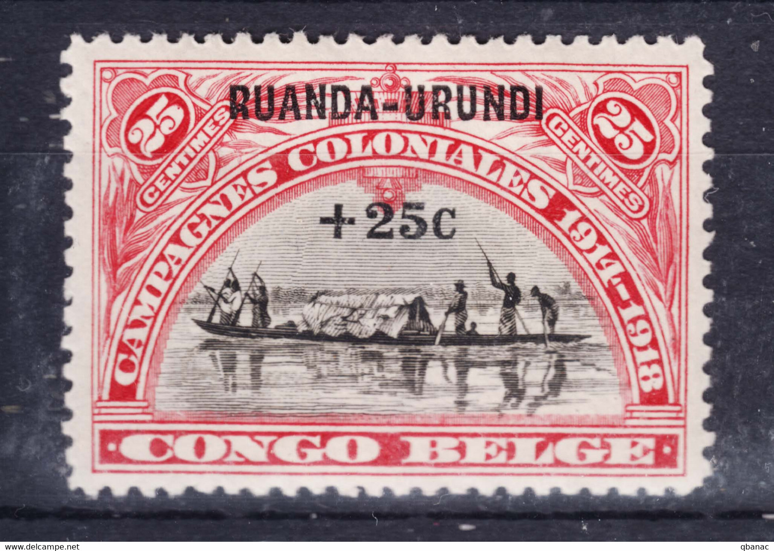 Ruanda-Urundi 1925 Mi#21 Mint Hinged - Nuevos