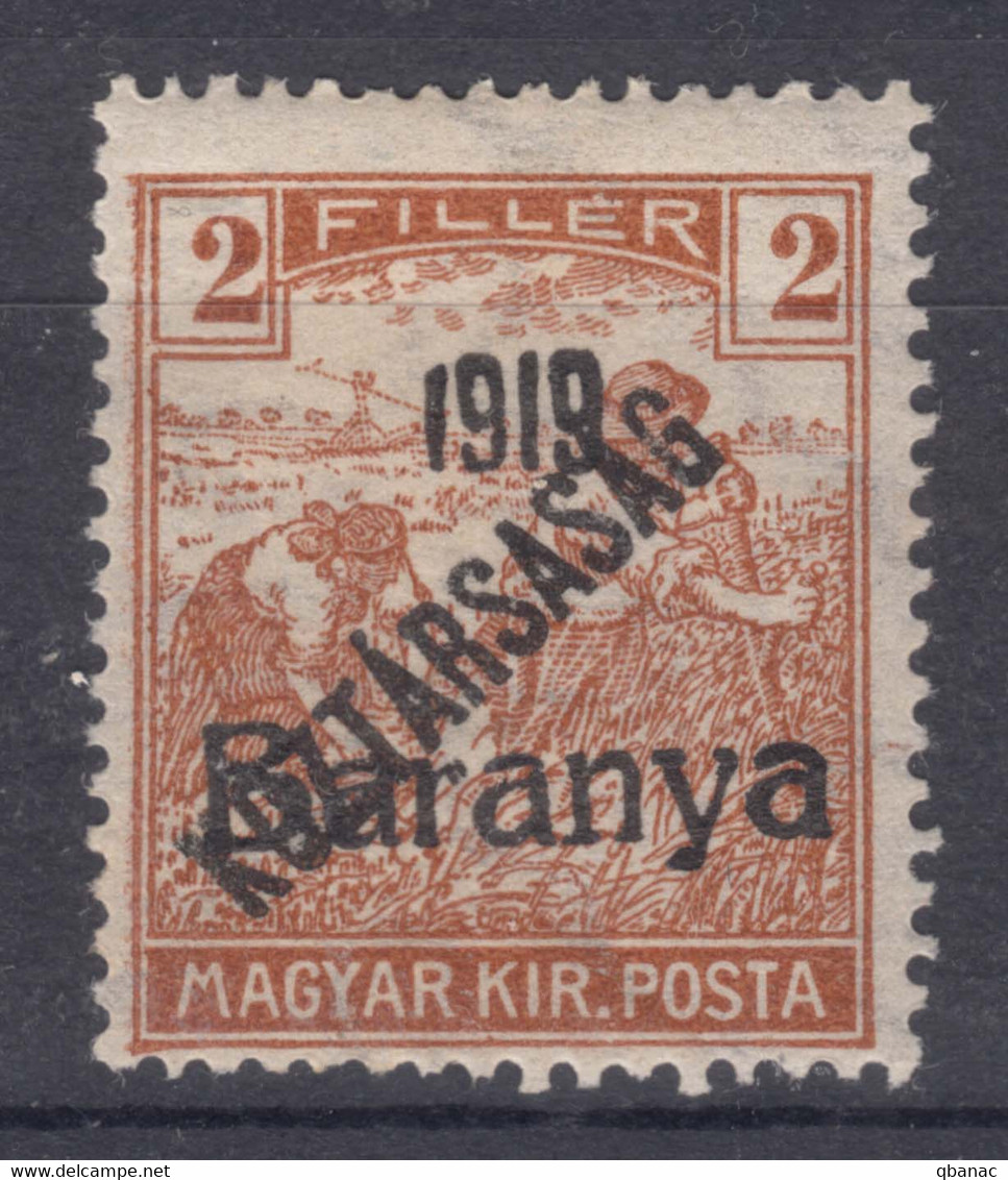 Hungary Yugoslavia SHS Baranya 1919 Mi#43 Mint Hinged - Baranya
