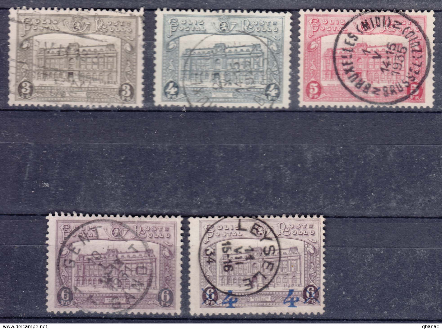 Belgium, Post Paket, Luggage 1929 Mi#3-6, 7 Used - Reisgoedzegels [BA]