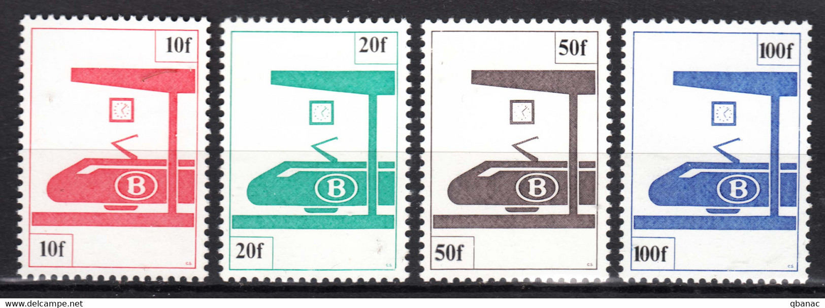 Belgium, Railway 1982 Mi#379-382 Mint Never Hinged - Autres & Non Classés