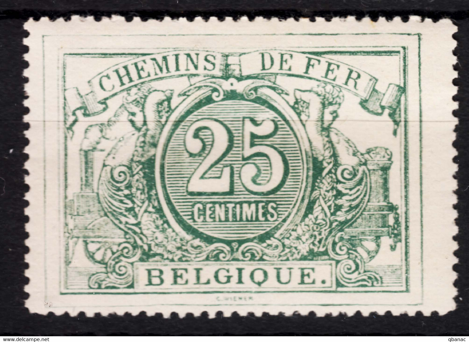 Belgium Railway 1882/1887 Mi#10 A Mint Never Hinged - Ungebraucht