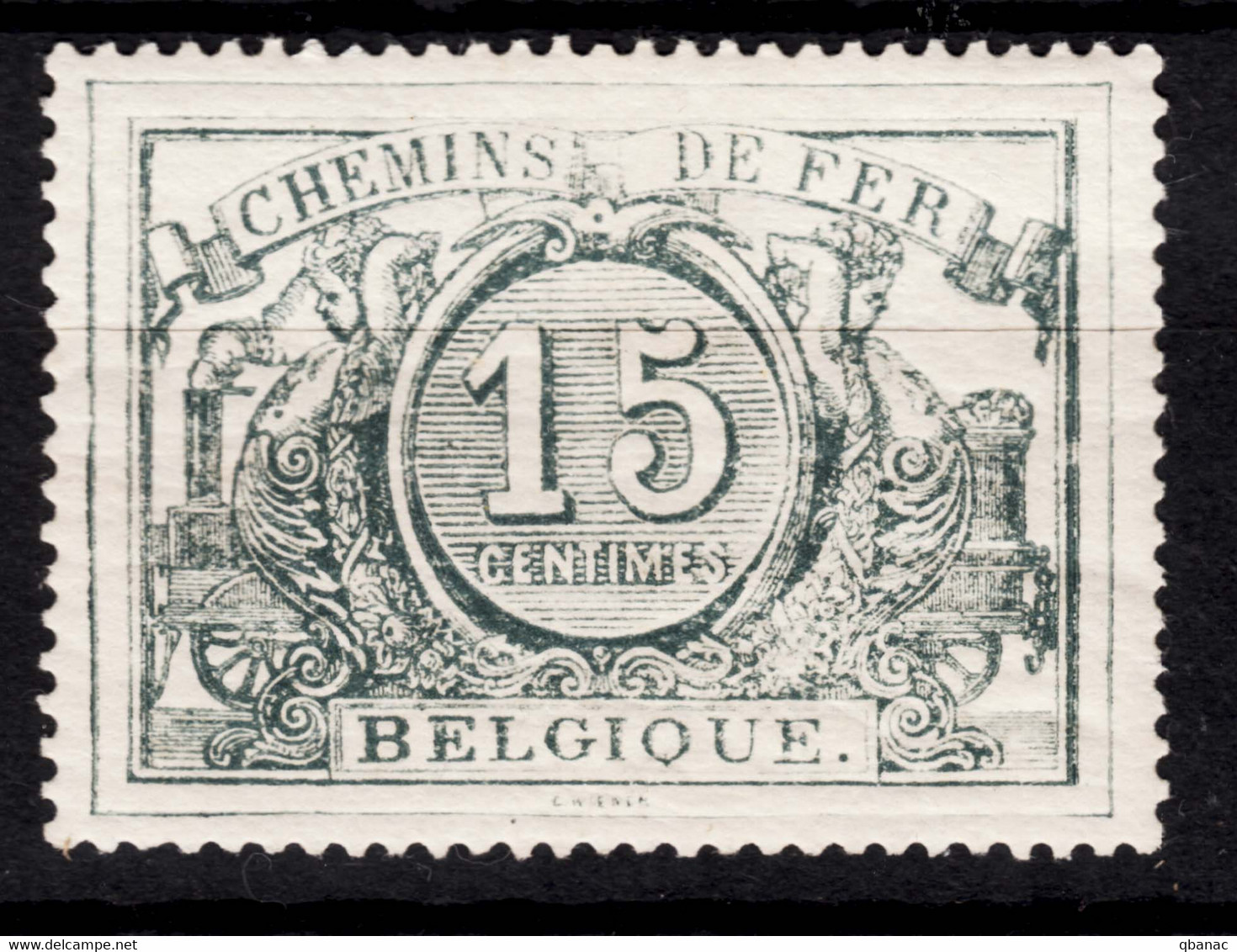 Belgium Railway 1882/1894 Mi#8 Mint Hinged - Postfris