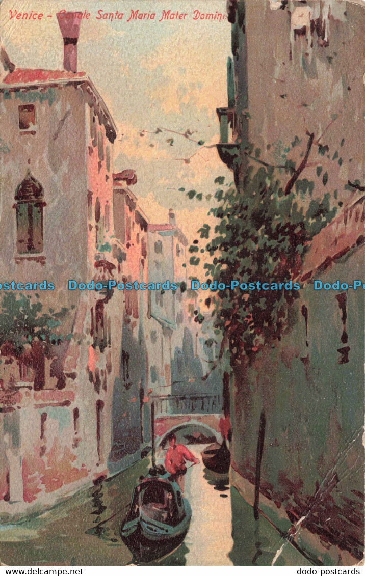 R670121 Venice. Canale Santa Maria Mater Domini. Tuck. Art Series 1013. 1920 - Monde