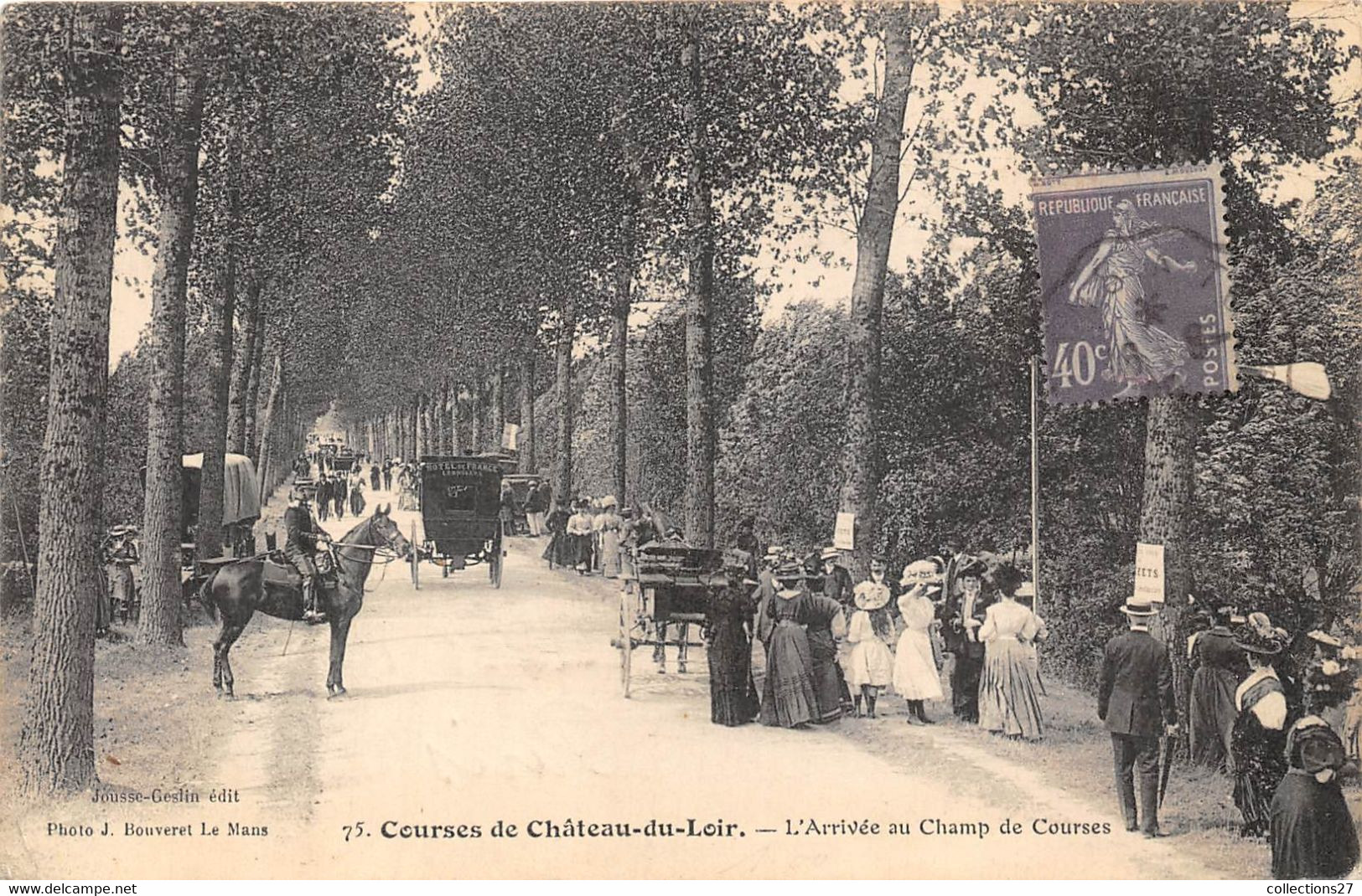 73-CHÂTEAU-DU-LOIR- L'ARRIVEE AU CHAMP DE COURSES - Chateau Du Loir