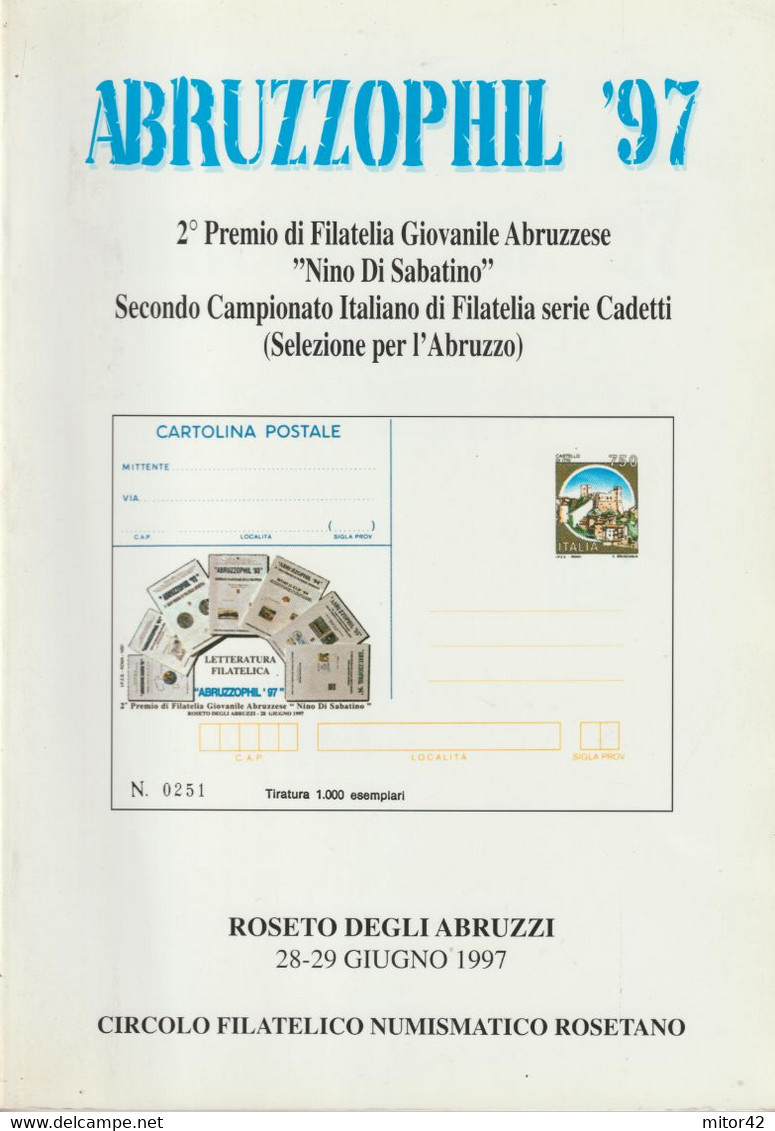 22-sc.2-Collezionismo-filatelia-Abbruzzophil '97-113 Pagine Con Riproduzione Buste Di Storia Postale - Verzamelingen