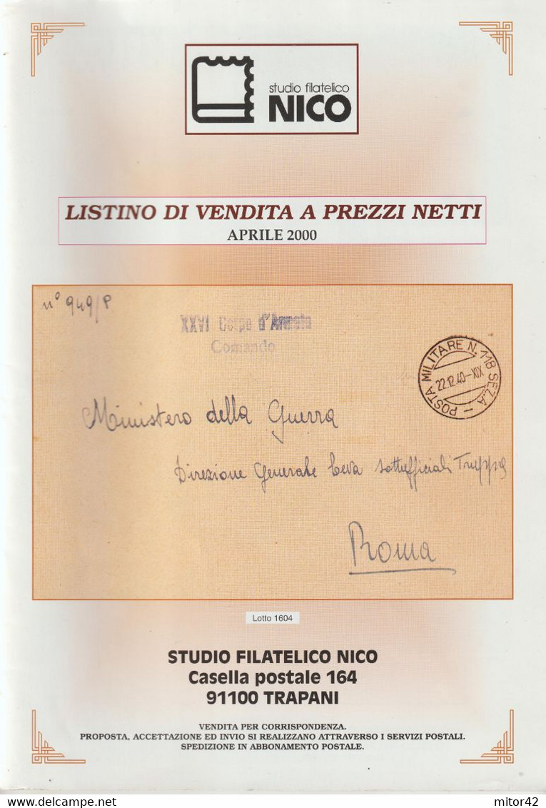 23-sc.2-Collezionismo-filatelia-Militaria-Giuseppe Marchese-2000-pag.75 - Lotti E Collezioni