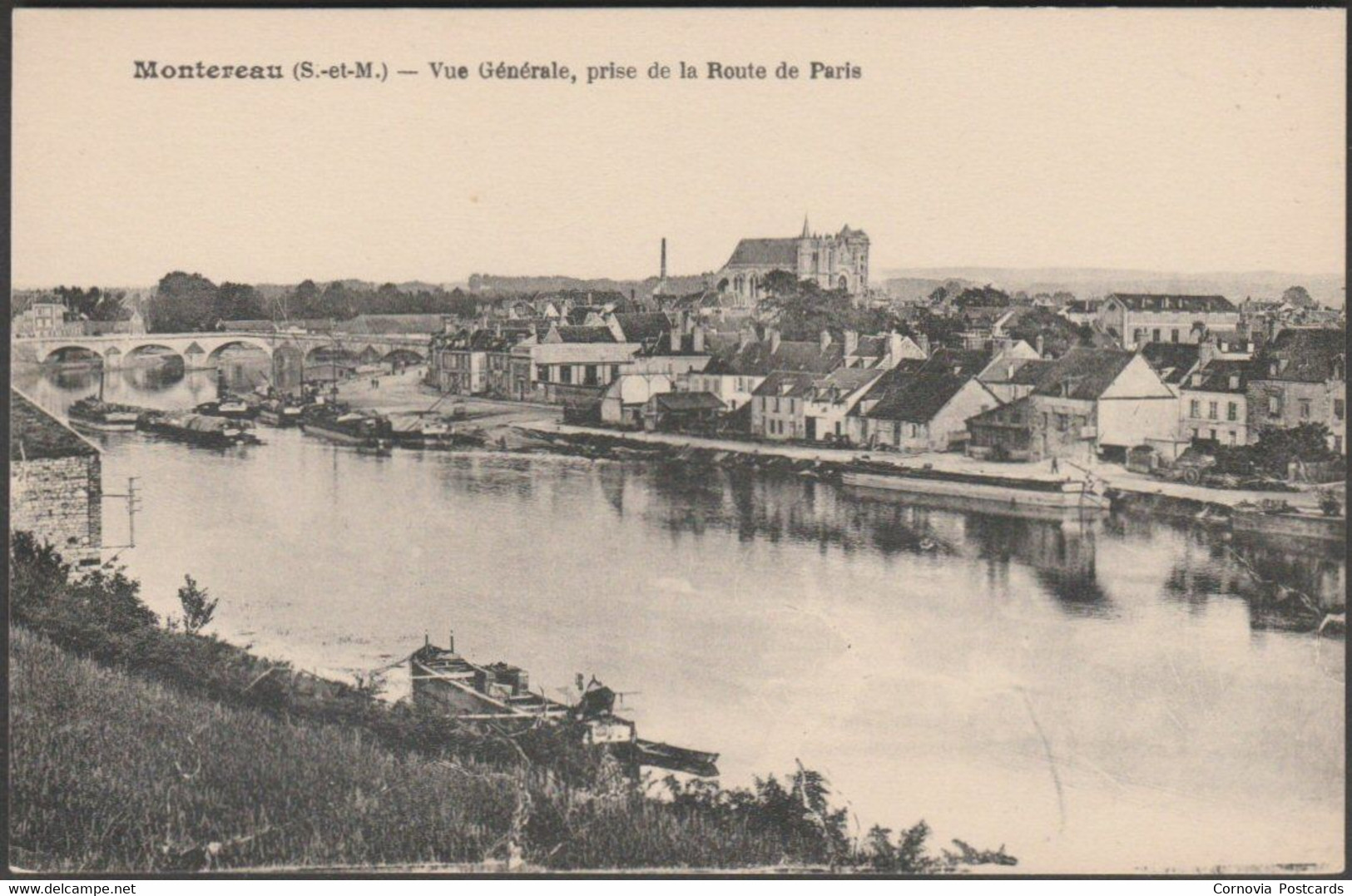 Vue Générale, Prise De La Route De Paris, Montereau, C.1910 - Ménard CPA - Montereau