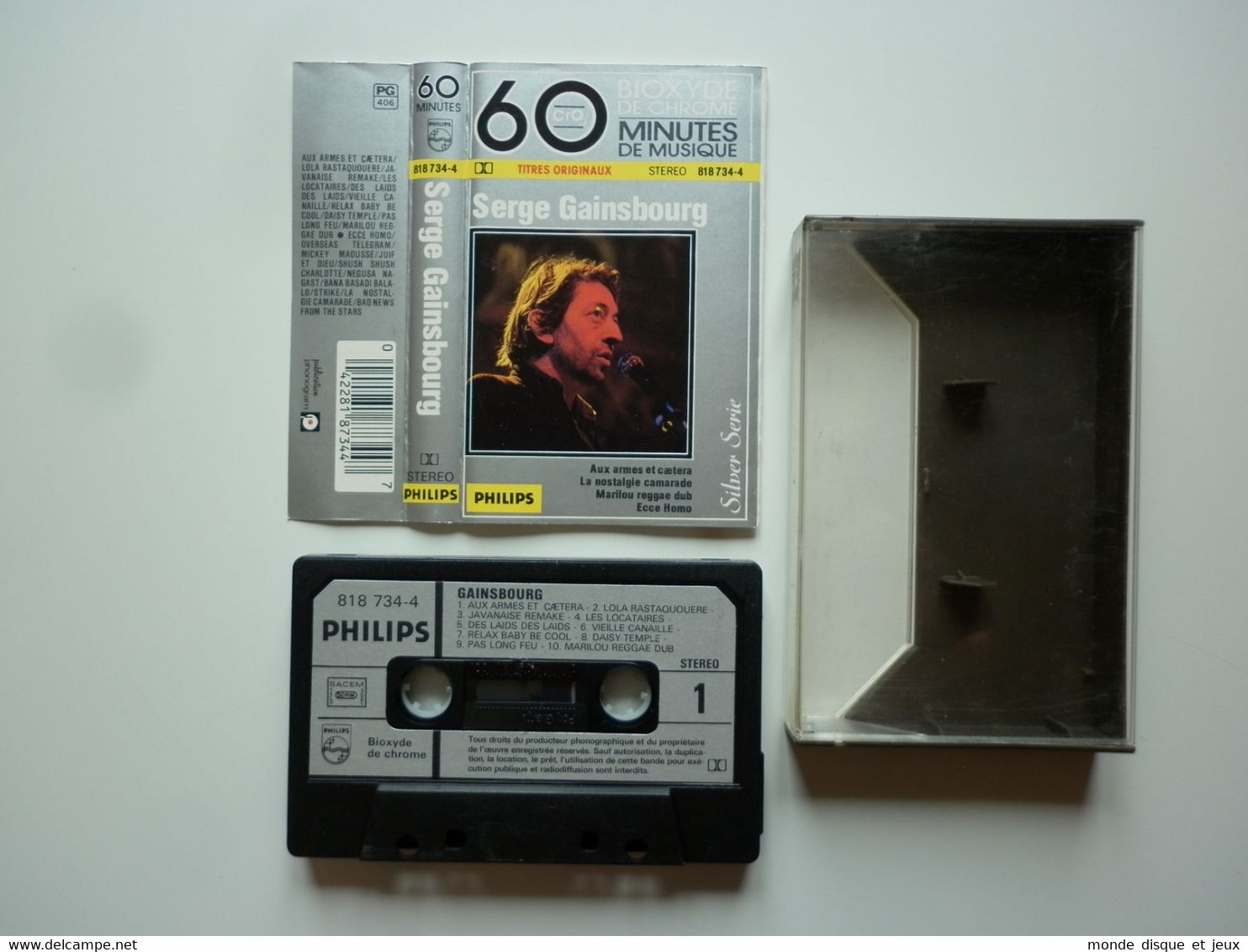 Serge Gainsbourg Cassette K7 Album Serge Gainsbourg Silver Serie - Cassettes Audio