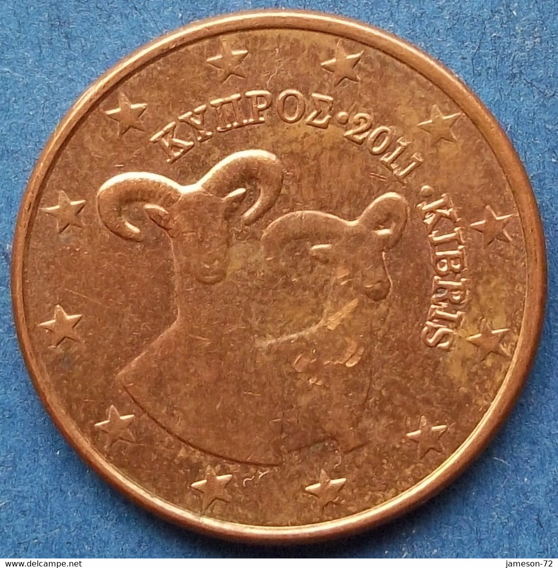 CYPRUS - 5 Euro Cents 2011 "two Mouflons" KM# 80 Euro Coinage (2008) - Edelweiss Coins - Chypre