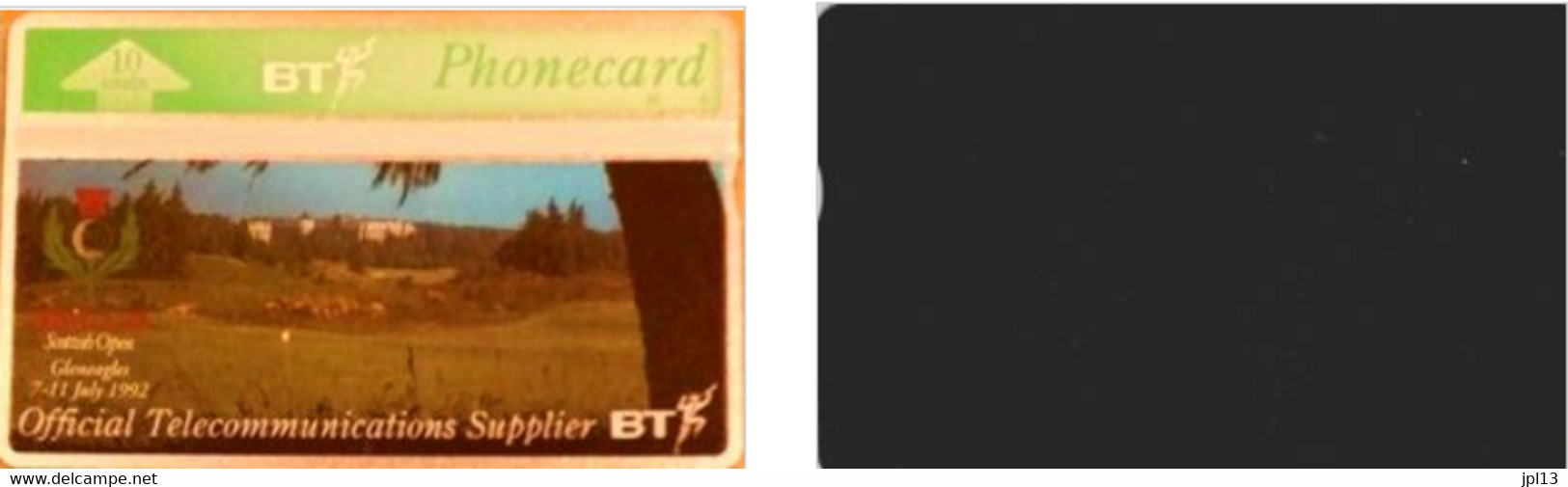 Carte Magnétique - Royaume Uni - BT - Scottish Open, Tirage 5.100 Ex. - BT Commemorative Issues