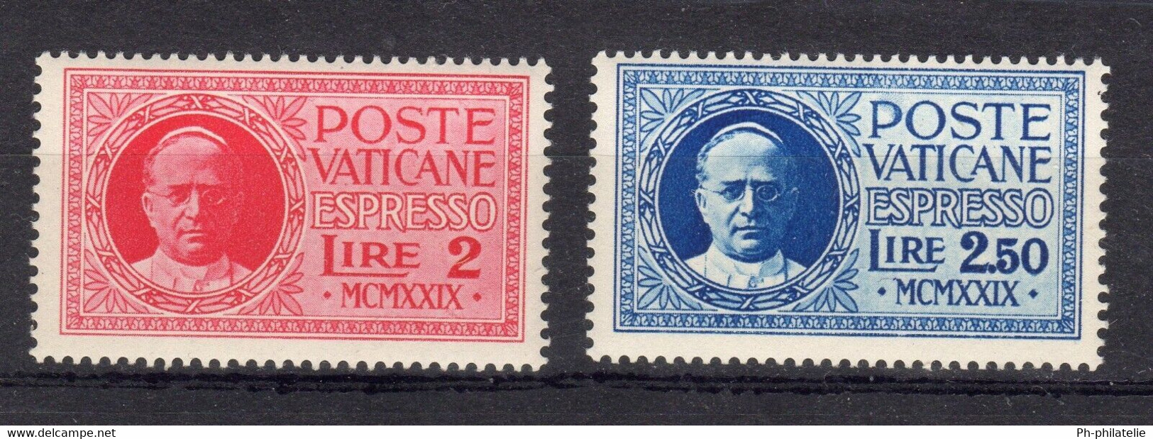 VATICAN: SERIE DE 2 TIMBRES EXPRESS NEUF** - Priority Mail