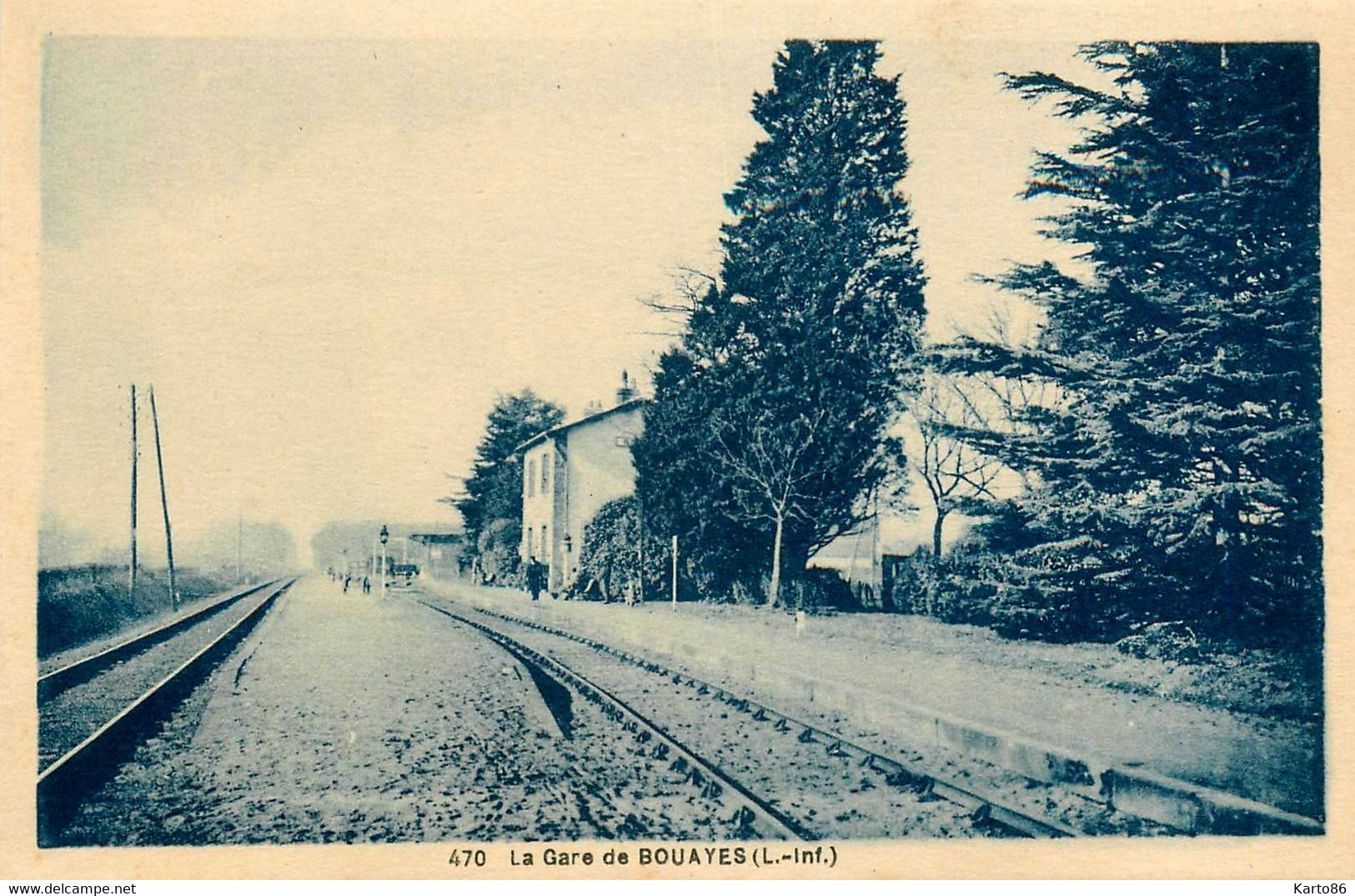 Bouaye , Bouayes * La Gare * Ligne Chemin De Fer Loire Inférieure - Bouaye