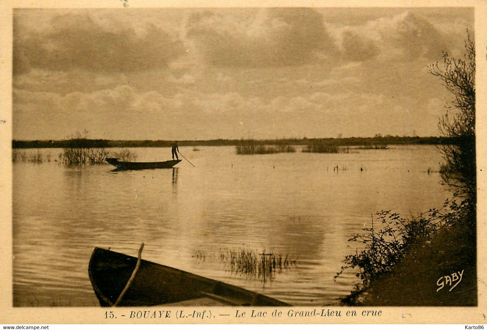 Bouaye * Le Lac De Grand Lieu En Crue * Inondations * Lieu De Chasse Et Pêche - Bouaye