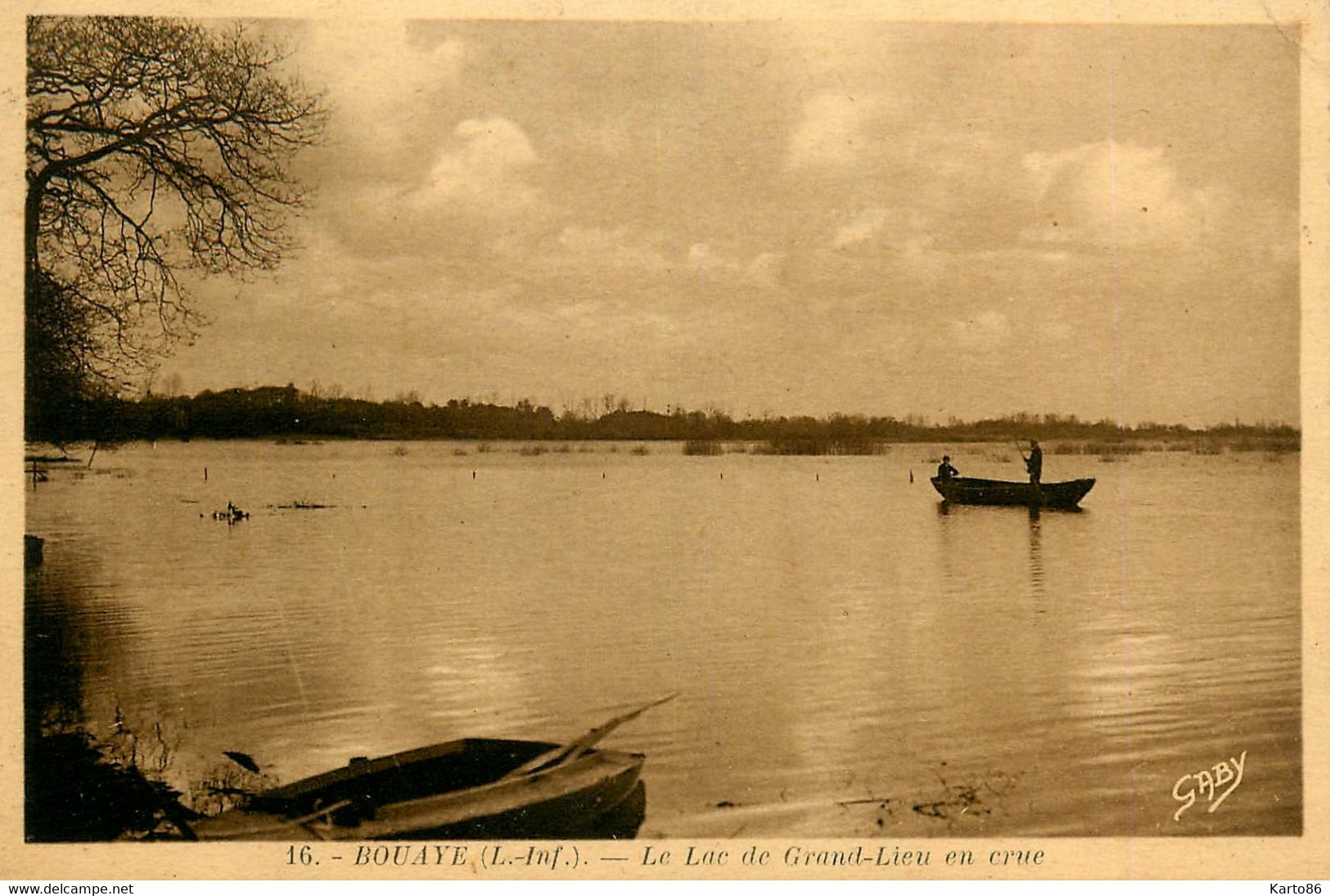 Bouaye * Le Lac De Grand Lieu En Crue * Inondations * Lieu De Chasse Et Pêche - Bouaye