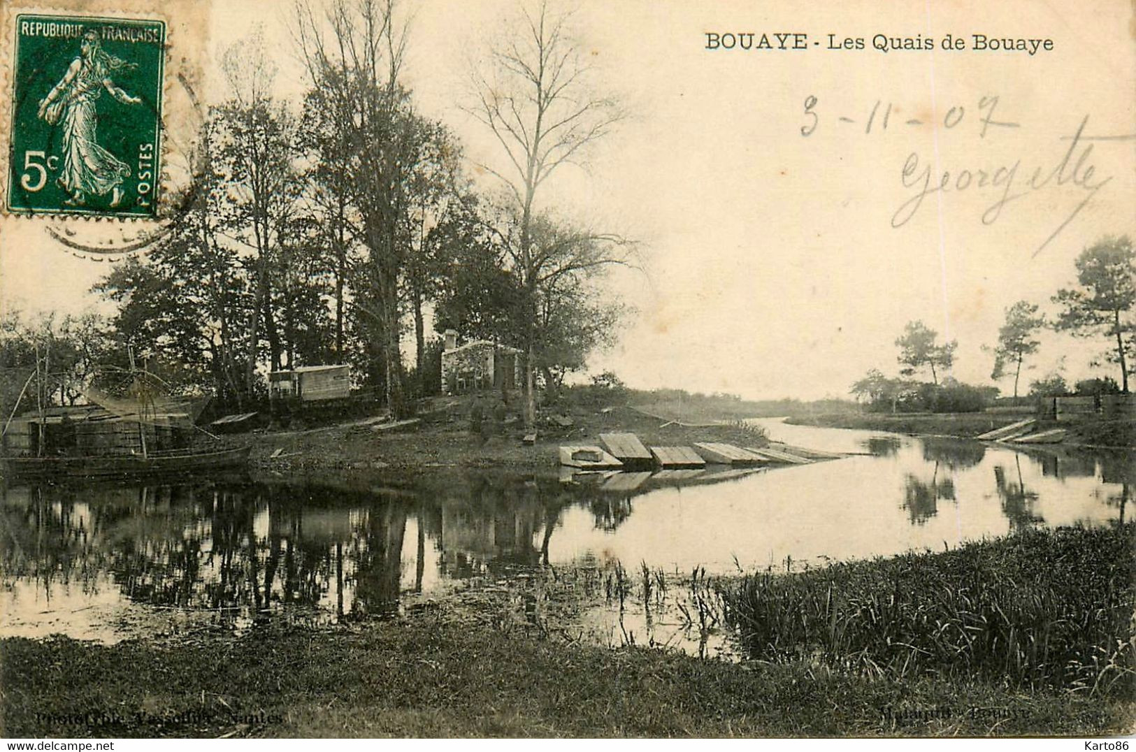 Bouaye * 1907 * Les Quais De Bouaye * Carrelet De Pêche - Bouaye