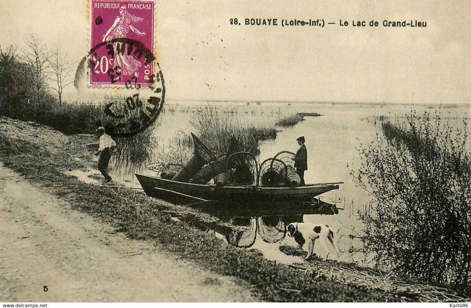 Bouaye * Le Lac De Grand Lieu * Nasses Pêche Pêcheur - Bouaye