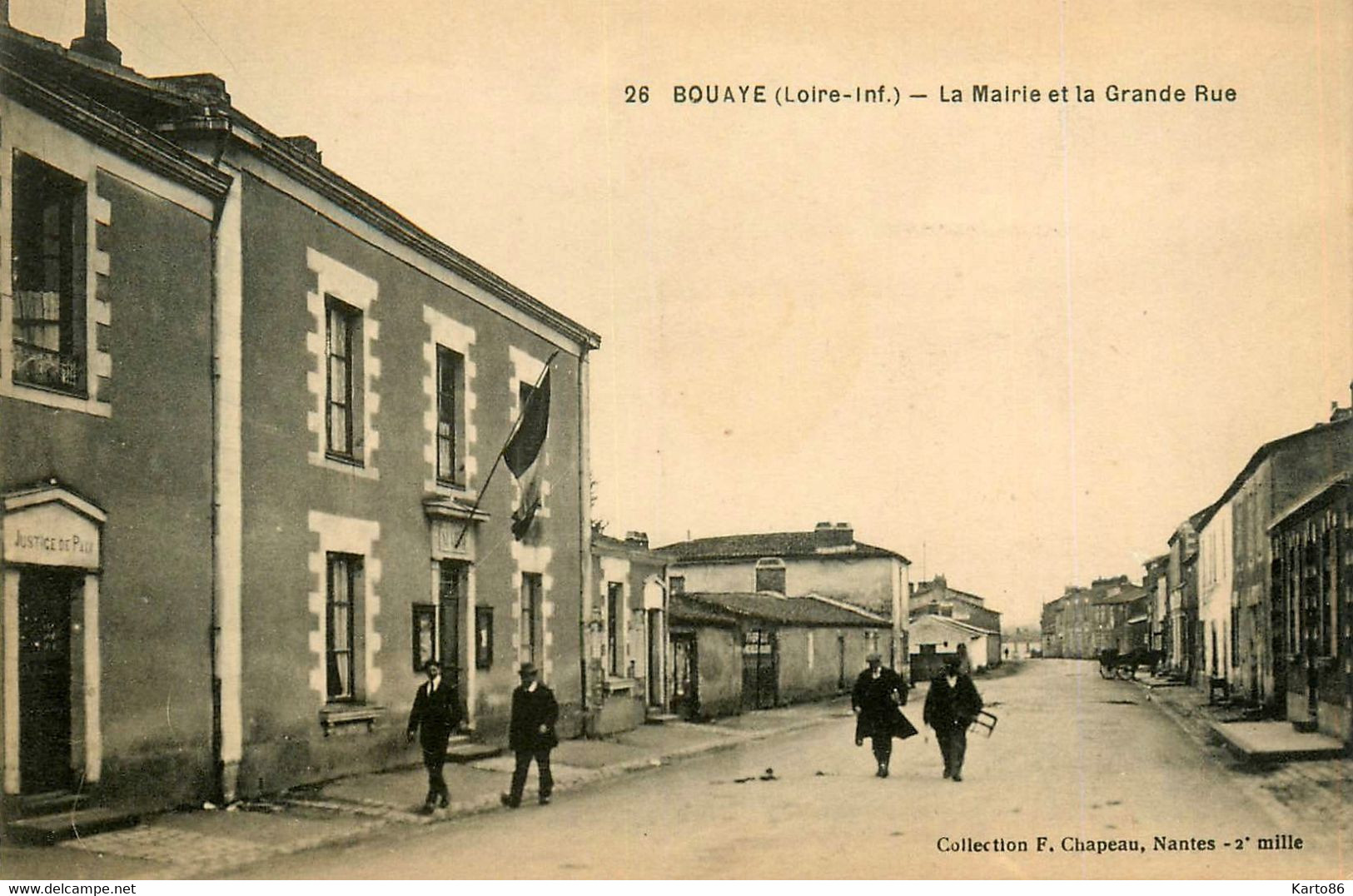 Bouaye * La Mairie Et La Grande Rue * Justice De Paix - Bouaye
