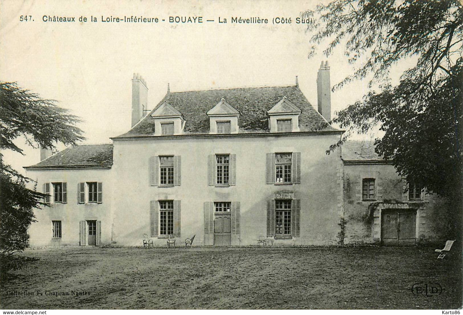 Bouaye * La Méveillière " Côté Sud * Château De La Loire Inférieur N°547 - Bouaye