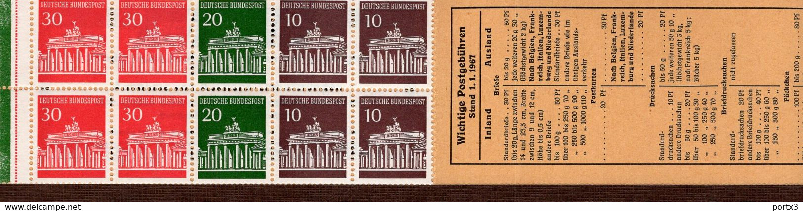 Markenheftchen Bund Postfr. MH 12 Au Geschlossen  MNH ** Neuf Postfrisch (4) - 1951-1970