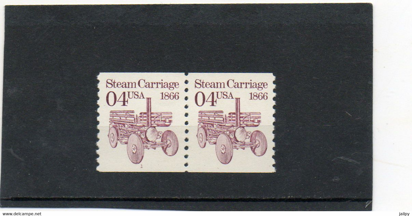 ETATS-UNIS     2 Timbres Se Tenant  4 C     1991     Y&T:1927    Roulette Avec N°     Neufs Sans Charnière - Roulettes (Numéros De Planches)