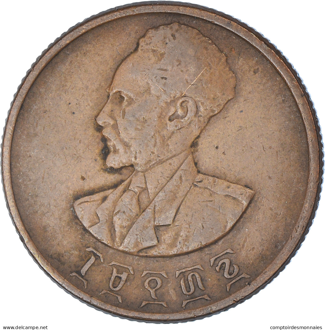 Monnaie, Éthiopie, Haile Selassie I, 10 Cents, Assir Santeem, 1944, TB+ - Ethiopia