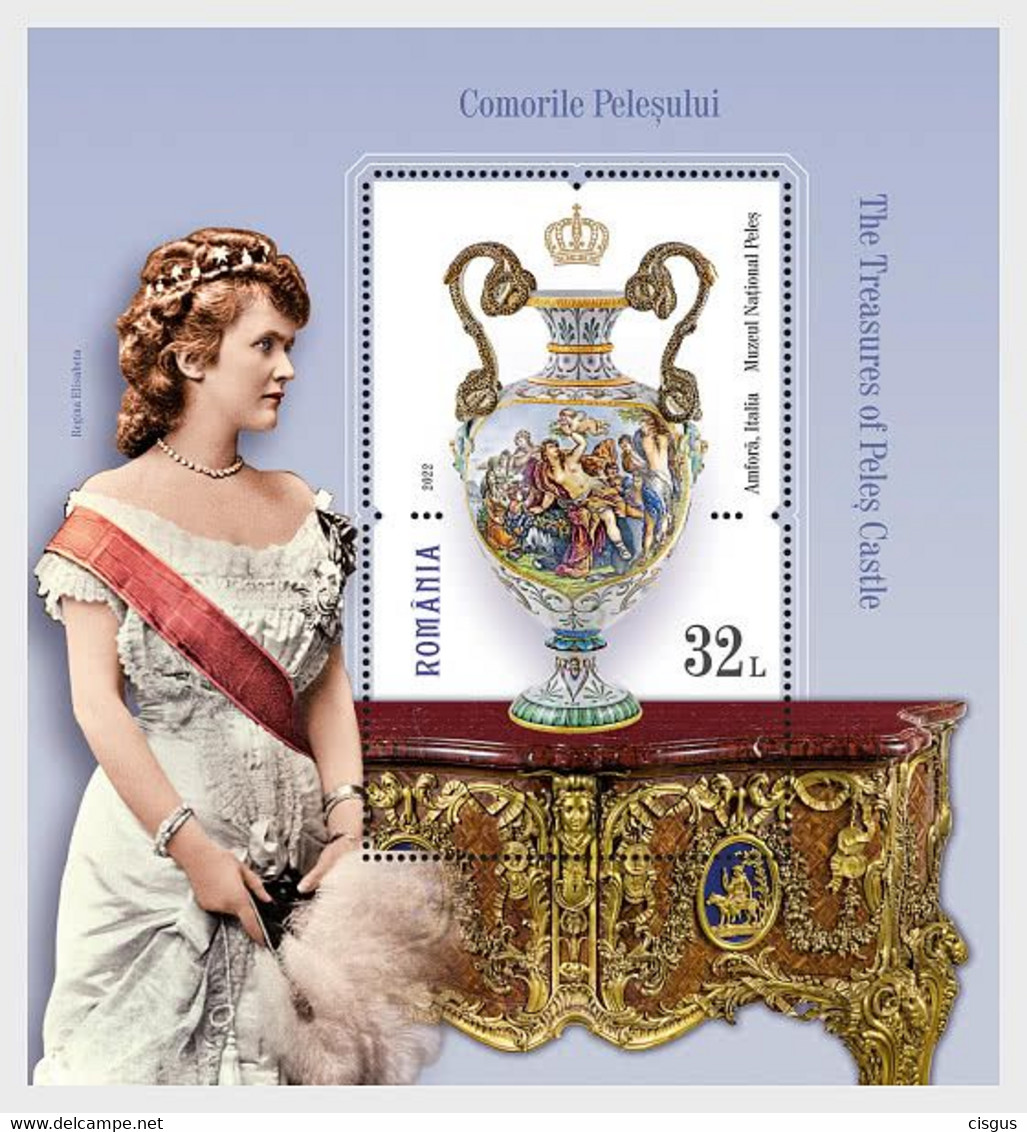 Romania Rumänien Delivery Within 4 Weeks MNH ** Ru 2022 - 316 The Treasures Of Peles Castle Block - Ongebruikt