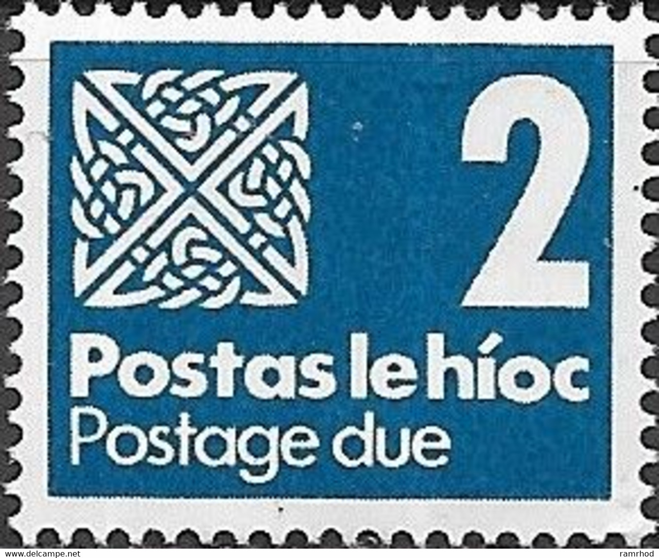 IRELAND 1980 Postage Due - 2p. - Blue MH - Postage Due