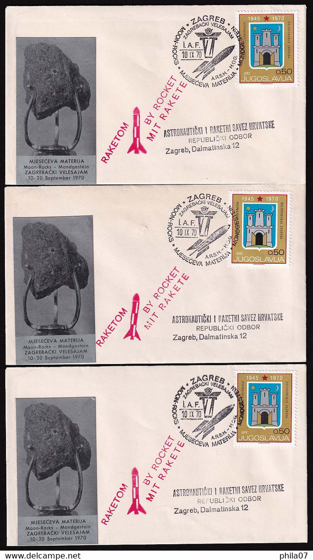 YUGOSLAVIA - Lot Od Rocket Mail, Various Items, All In Good Quality  / 4 Scans - Collections, Lots & Series