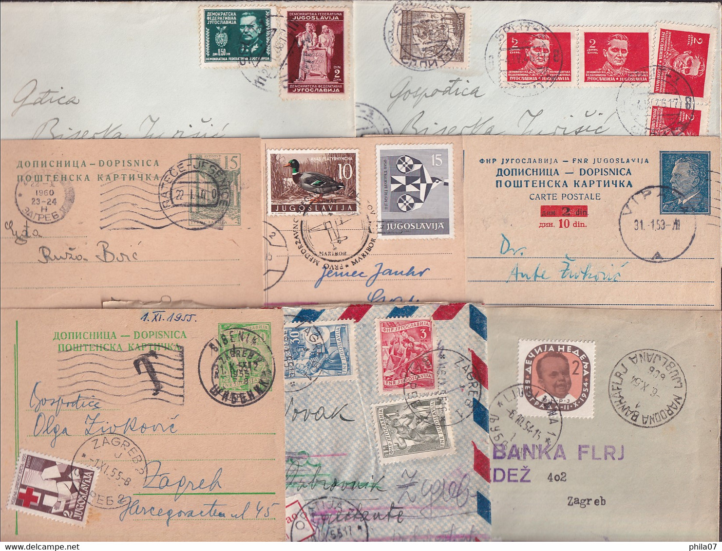 YUGOSLAVIA - Interesting Lot Of Various Letter, Envelopes And Stationeries. Various Topics, Various Years...  / 5 Scans - Lots & Serien