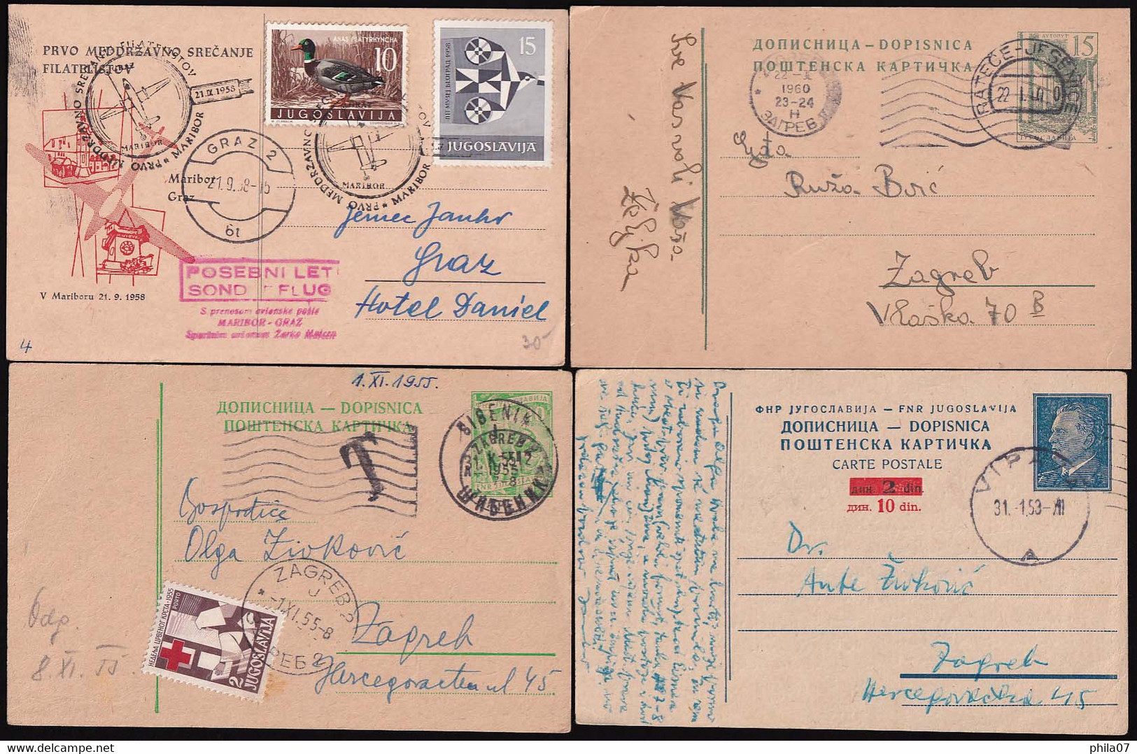 YUGOSLAVIA - Interesting Lot Of Various Letter, Envelopes And Stationeries. Various Topics, Various Years...  / 5 Scans - Collezioni & Lotti