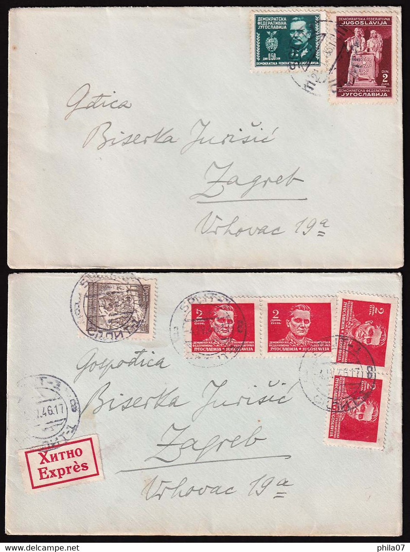 YUGOSLAVIA - Interesting Lot Of Various Letter, Envelopes And Stationeries. Various Topics, Various Years...  / 5 Scans - Collections, Lots & Series