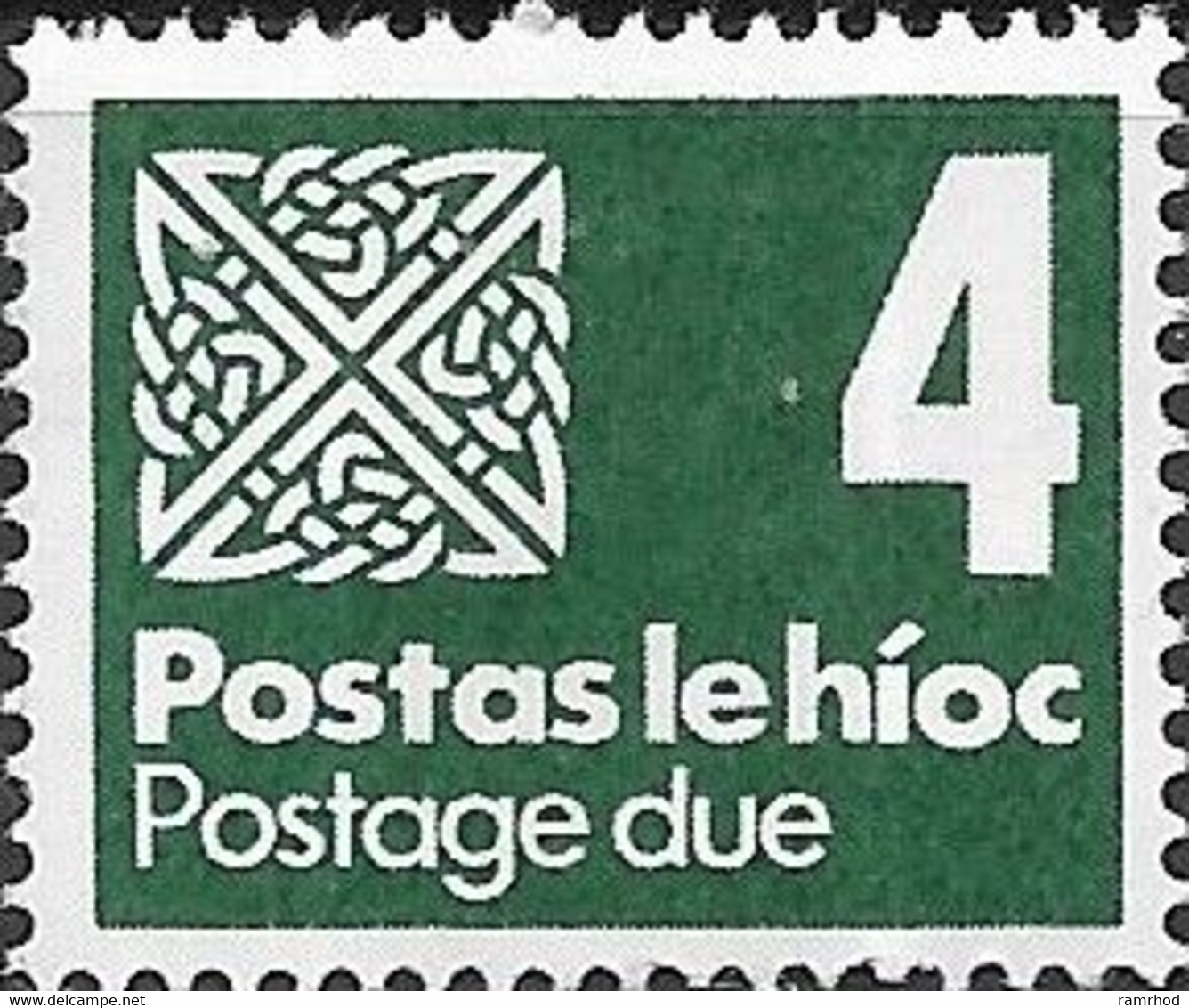 IRELAND 1980 Postage Due - 4p. - Green MH - Timbres-taxe