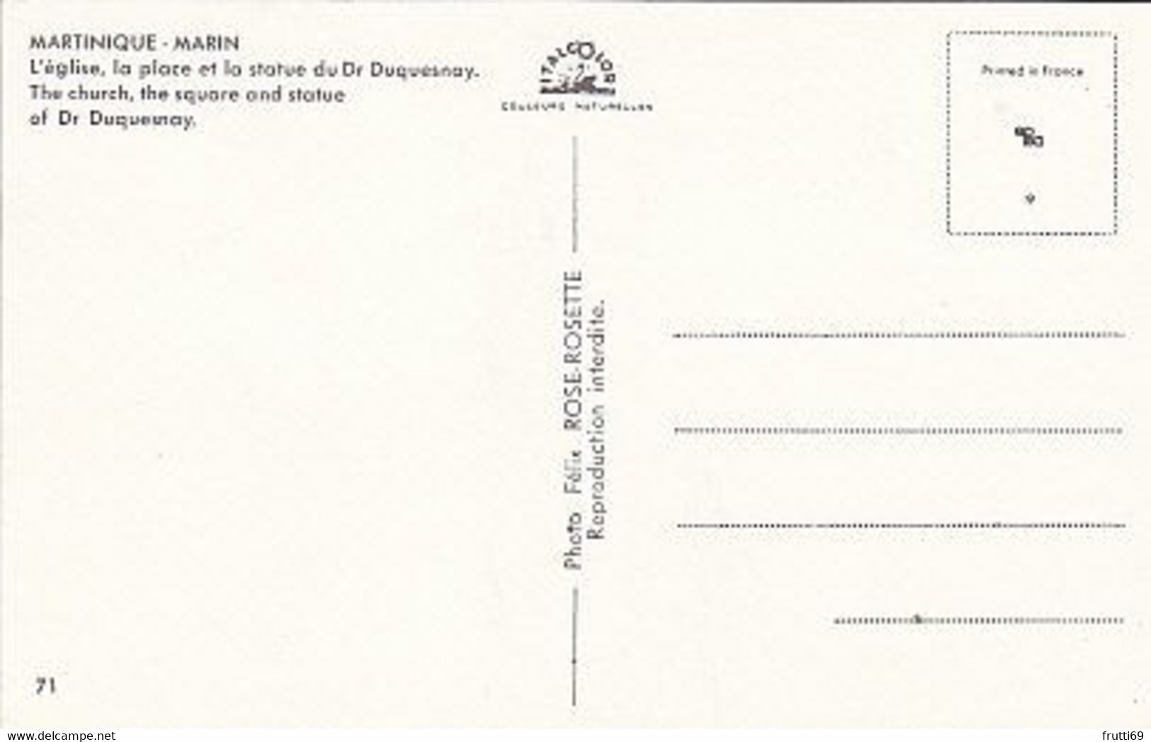 AK 062228 MARTINIQUE - Marin - L'église, La Place Et La Statue Du Dr Duquesnay - Le Marin