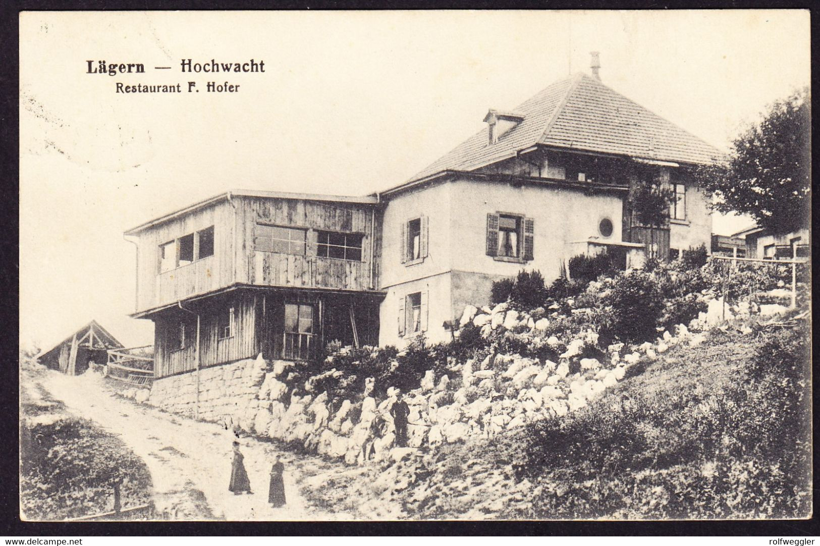 1923 Gelaufene AK: Hochwacht Lägern, Restaurant. Gestempelt BOPPELSEN Und Otelfingen - Laufen-Uhwiesen 